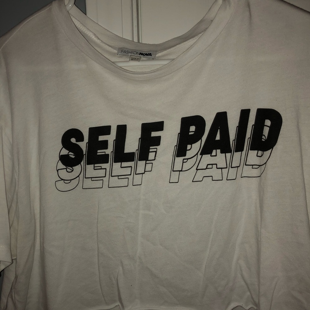 ‘Self paid’ fashion nova crop top